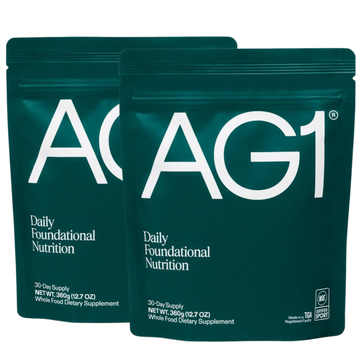 AG1 Greens Powder 75 Nutrients Probiotics & Adaptogens Refill Bundle (Pack of 2)
