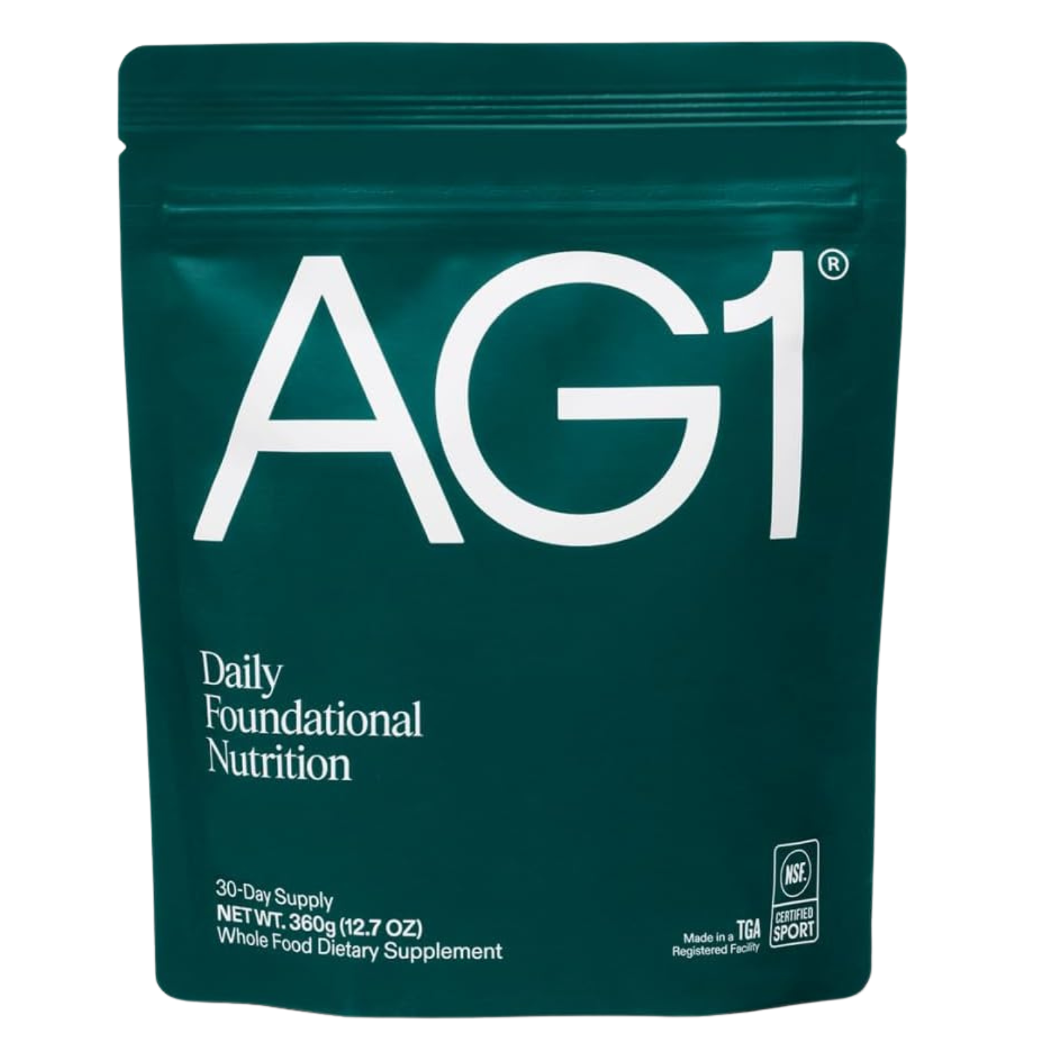 AG1 Greens Powder – 75 Nutrients Probiotics & Adaptogens Refill Pouch (Pack of 1)