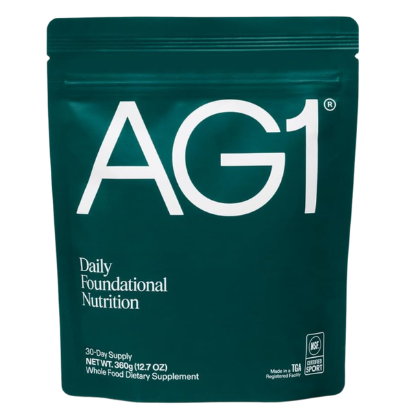 AG1 Greens Powder – 75 Nutrients Probiotics & Adaptogens Refill Pouch (Pack of 1)